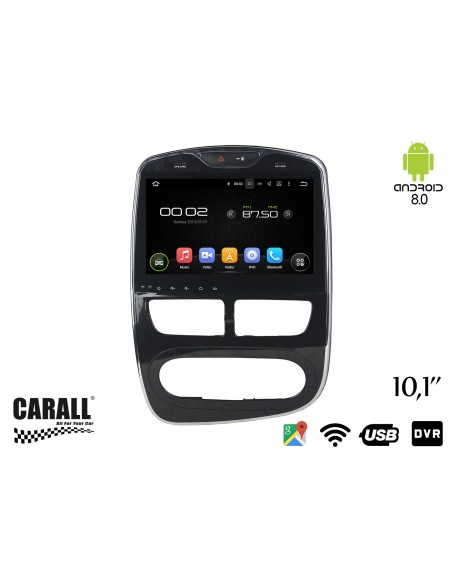 Autoradio Android 8,0 Renault Clio GPS DVD USB SD WI-FI Bluetooth Navigatore
