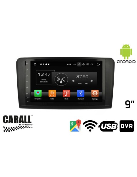 Autoradio Android 8,0 Mercede Benz ML GPS DVD USB SD WI-FI Bluetooth Navigatore