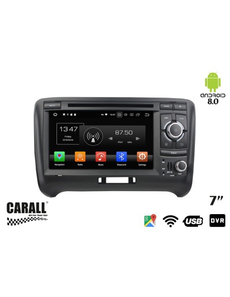 Autoradio Android 8,0 Audi TT GPS DVD USB SD WI-FI Bluetooth Navigatore