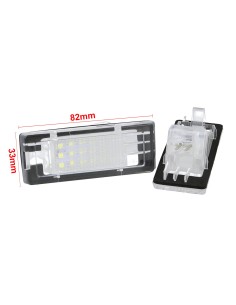 Kit Luci Targa Led Dacia Duster Dopo 2010 12V 3W Canbus Bianca E9