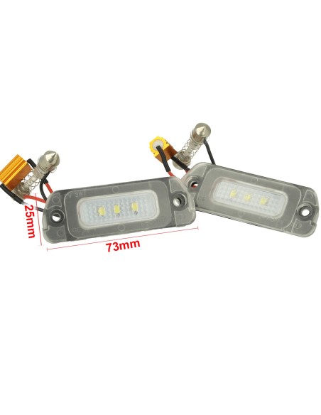 Kit Luci Targa Led Mercedes Benz Classe R W251 ML W164 GL X164 12V 3W Resistenza Inclusa