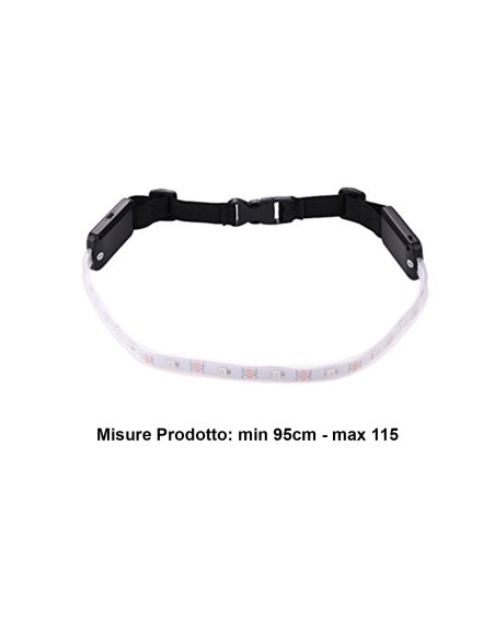 Striscia Led RGB Forma Cintura Con Telecomando Ricaricabile Segnale Frecce Flash Strobo Per Avviso Sicurezza Nella Notte A Bicic