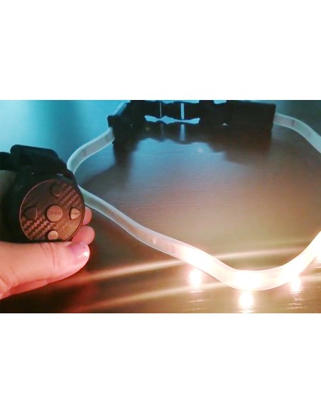 Striscia Led RGB Forma Cintura Con Telecomando Ricaricabile Segnale Frecce Flash Strobo Per Avviso Sicurezza Nella Notte A Bicic
