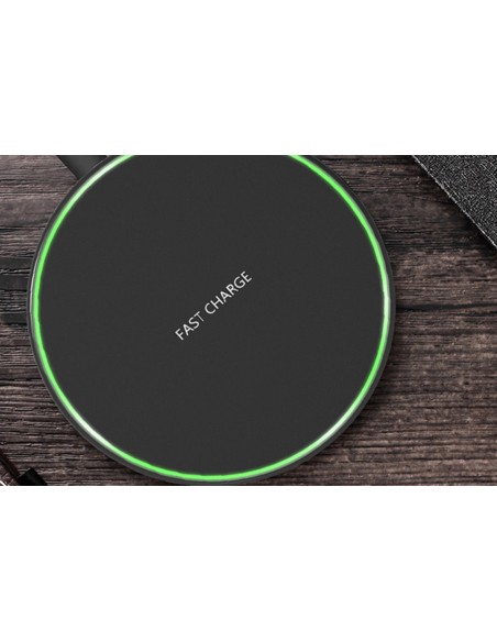 Caricabatterie Wireless Veloce Black 10W Slim QI