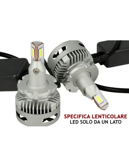Kit Full Led Canbus Lampada D1S D1R D3S 45W 12V 24V Per Faro Lenticolare Piu Lumisoso Dello Xenon Originale