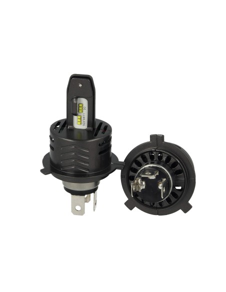 Kit Full Led Canbus H4 30/30W 12V Con 6 Chip Philips Lumileds ZES Super Compatto Facile Da Installare Auto Moto Scooter