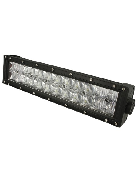 Barra Led 72W 341mm 9V-60V Doppia Fila 24X3W Lente Combo IP67 Per Fuoristrada Jeep SUV Camper