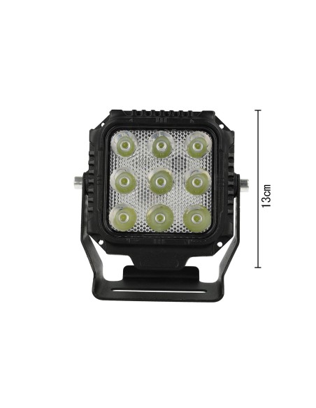 Faro Led Fanale Quadrato Flood 45W Larga 12V 24V 36V 48V 60V 9X5W Cree XTE Nuovo Design