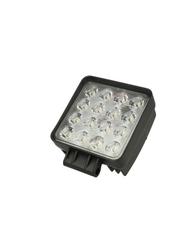 Faro Led Supplementare Profondita 12V 24V 36V 48V 60V 48W Quadrato Super Luminoso Angolo Stretto