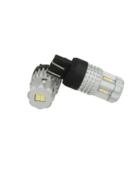 Lampada Led T20 7443 W21/5W 12 Smd 3020 Bianco Super Luminoso Luci Diurne Opel Insignia Peugeot 208 Toyota Yaris Suzuki Celerio