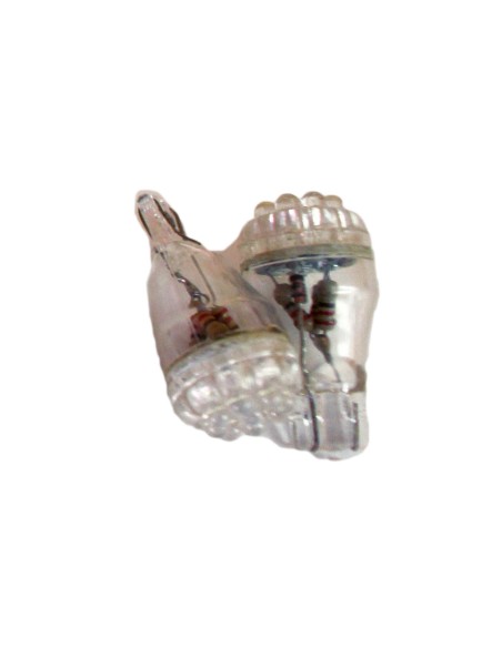 Coppia 2 Lampade Led T10 T15 Con 9 Led F3 Colore Bianco Freddo 6000K 12V 0,2W