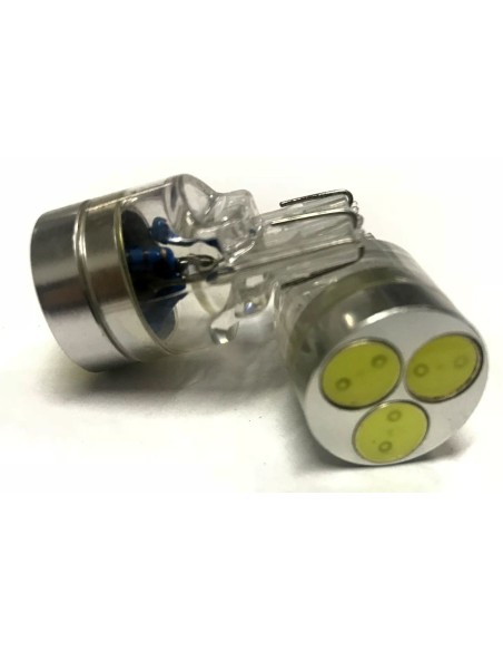 Coppia 2 Lampade Led T20 7443 W21/5W Con 3 Power Led 1W Bianco Freddo 6000K 12V 3W