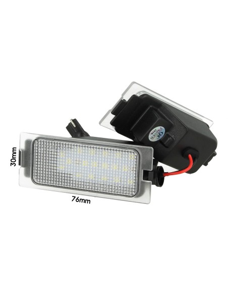 Kit Luci Targa Led Ford Edge Escape Mercury Mariner OEM 7T4Z-13550-A 12V 3W Bianco Canbus