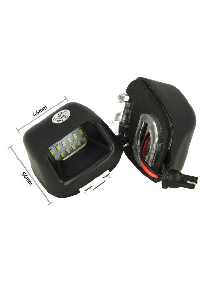 Kit Luci Targa Led Nissan Navara D40 2005-2016 Suzuki Equator OEM 26510ZP50A 12V 3W Bianco Canbus