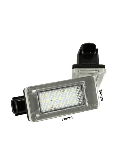 Kit Luci Targa Led Nissan Serena C27 Da 2016 A 2019 12V 3W Bianco Canbus