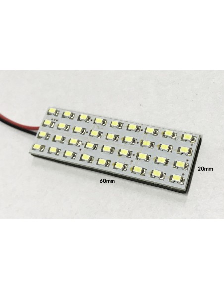 Pannello Plafoniera Lampada Led 12V Con 36 Smd 3014 Bianco Freddo 6000K Per Luci Abitacolo Cassone Furgone Camper