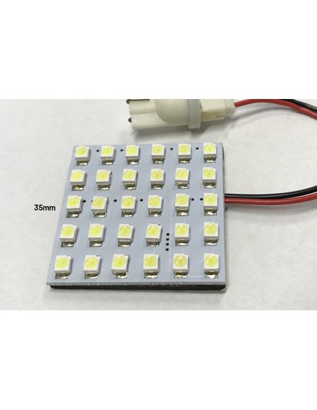Pannello Plafoniera Lampada Led 12V Con 36 Smd 3528 Colore Rosso Per Luci Abitacolo Cassone Furgone Camper