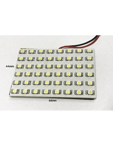 Pannello Plafoniera Lampada Led 12V Con 48 Smd 3528 Colore Verde Per Luci Abitacolo Cassone Furgone Camper