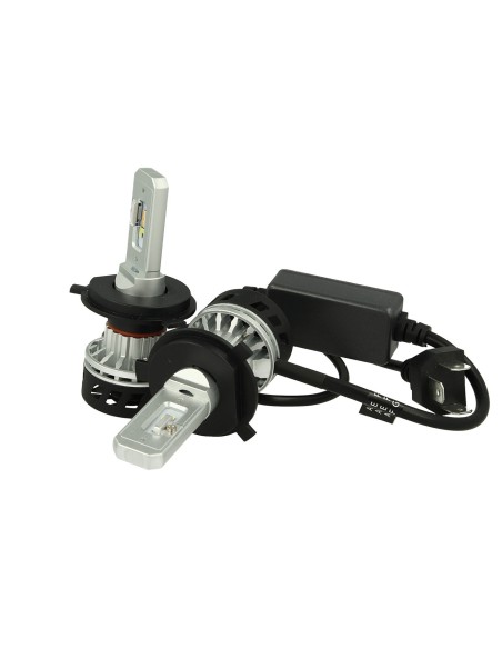 Kit Full Led Canbus H4 30W Dual Color 6000K 3000K Doppio Colore Bianco Giallo Super Luminoso e Antinebbia 12V 24V 5000lm