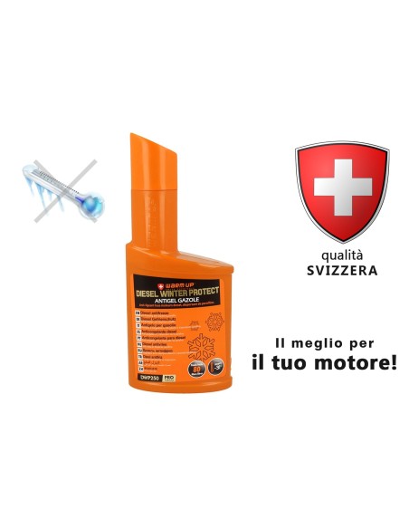WARM UP Diesel Winter Protect DWP250 Anti Gelo Anticongelante Per Diesel Gasolio 250ml