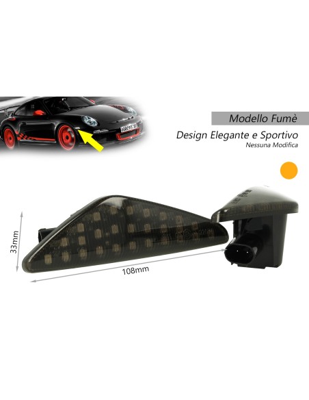 Kit Freccia Laterale a Led Side Marker Dinamica Lente Fume BMW E70 X5 E71 X6 F25 X3 OEM 63-13-7-171-008