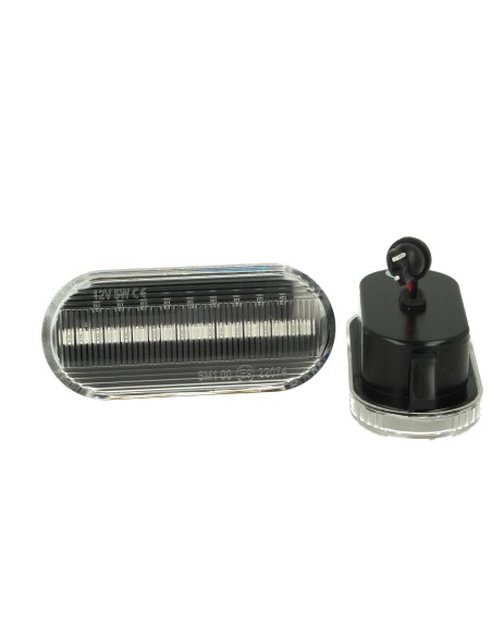 Kit Freccia Laterale a Led Side Marker Dinamica Lente Trasparente Ford Focus MK2 C-Max Fiesta Fusion Galaxy OEM 4M5A13K309AA