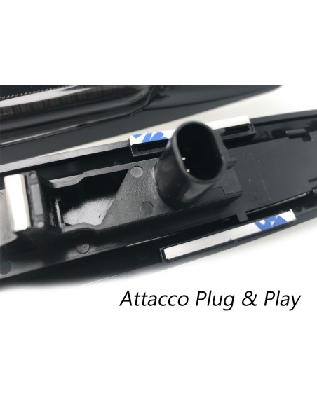 Kit Freccia Laterale a Led Side Marker Dinamica Nero Cromato Lente Grigio BMW E81 E82 E87 E88 E90 E91 E92 E93 E60 E61 F10
