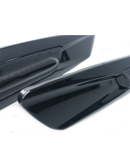 Kit Freccia Laterale a Led Side Marker Dinamica Nero Cromato Lente Grigio BMW E81 E82 E87 E88 E90 E91 E92 E93 E60 E61 F10