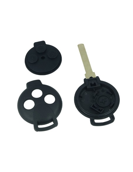 Guscio Chiave Telecomando 3 Tasti Baule senza Lama Batteria In Custodia Senza Transponder Per Smart 451 FORTWO FORFOUR ROADSTER
