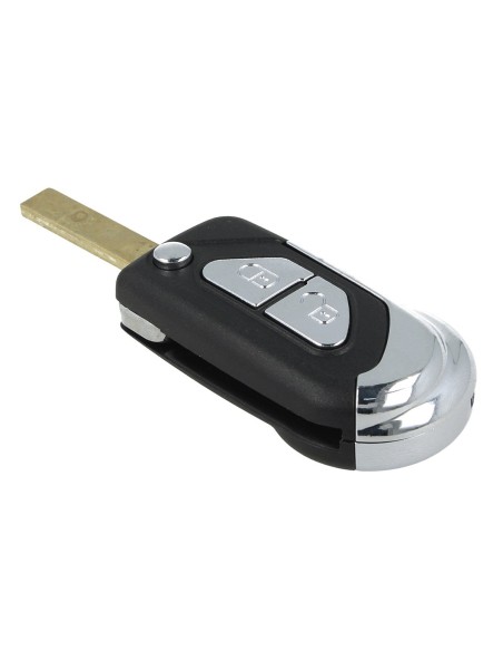 Guscio Chiave Telecomando 2 Tasti Con Lama HU83 Batteria Su Circuito Senza Transponder Elettronica Per Peugeot Citroen