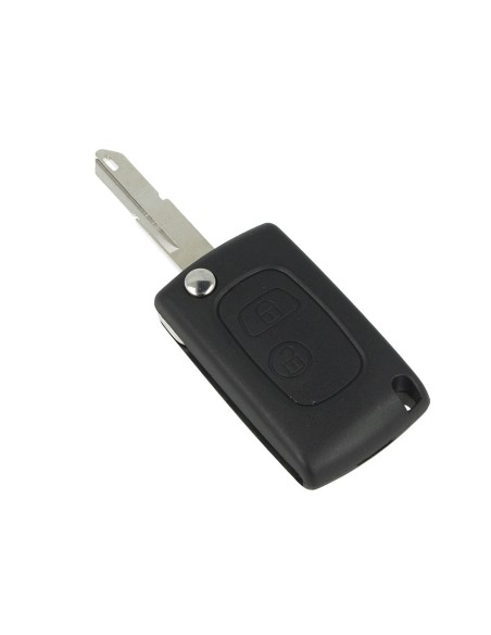 Guscio Chiave Telecomando 2 Tasti Con Lama NE72 Batteria Su Circuito Senza Transponder Per Peugeot Citroen Berlingo Fiat Scudo