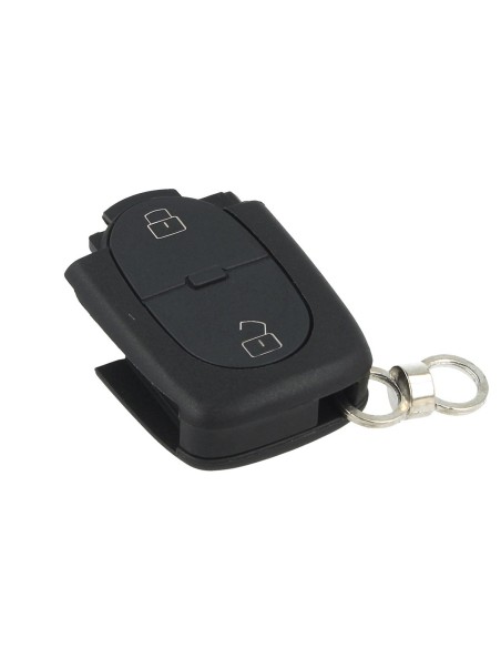 Guscio Chiave Telecomando 2 Tasti senza Lama Batteria Piccola In Custodia Senza Transponder Per Audi
