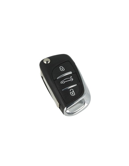 Guscio Chiave Telecomando 3 Tasti Bagagliaio Con Lama HU83 Batteria Su Circuito Senza Transponder Per Peugeot Citroen