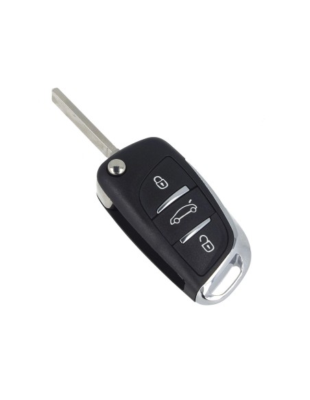 Guscio Chiave Telecomando 3 Tasti Bagagliaio Con Lama VA2 Batteria Su Circuito Senza Transponder Per Peugeot Citroen