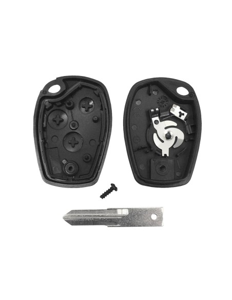 Guscio Chiave Telecomando 3 Tasti con Lama NE72 Batteria In Custodia Senza Transponder Per Renault Clio Twingo Megane Laguna Esp