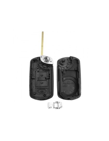 Guscio Chiave Telecomando 2 Tasti con Lama HU100 Batteria Su Circuito Senza Transponder Per Land Rover Discovery TDV6 Range Rove