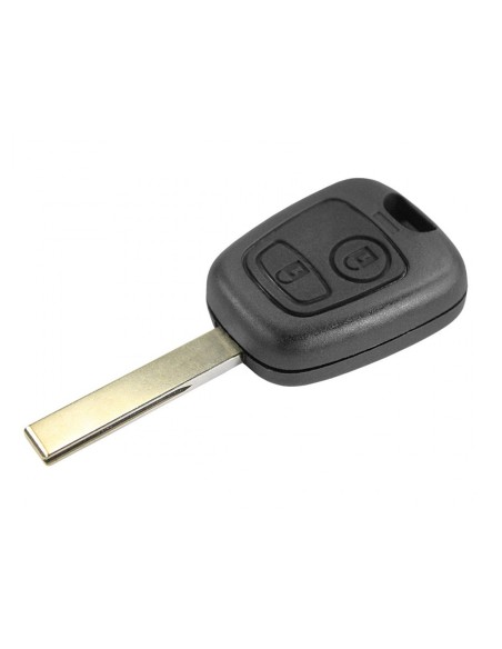 Guscio Chiave Telecomando 2 Tasti Con Lama HU83 Batteria Su Circuito Senza Transponder Per Peugeot Citroen C1 C2 C3 C4 C5 XSARA 