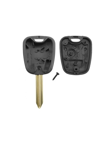 Guscio Chiave Telecomando 2 Tasti Con Lama SX9 Batteria Su Circuito Senza Transponder Per Citroen Peugeot 106 107 206 207 306 30