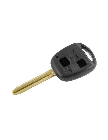 Guscio Chiave Telecomando 2 Tasti Vuoti con Lama TOY43 Batteria Su Circuito Senza Transponder Per Toyota Yaris Aygo Auris Transi