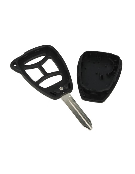 Guscio Chiave Telecomando Vuoto Senza 3 Tasti e Tasto Panic con Lama CY22 Batteria In Custodia Senza Transponder Per Jeep Dodge 