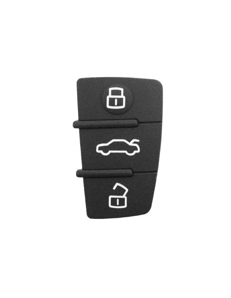 Gommino 3 Tasti per Chiave Auto Telecomando Per Audi A3 A4 A5 A6 A8 Q5 Q7 S4