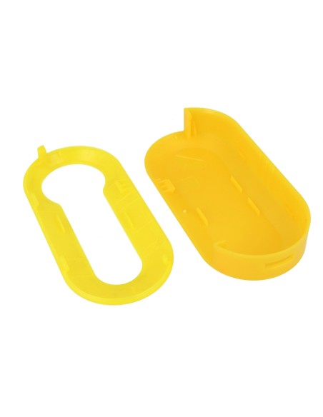 Guscio Cover In Plastica Colore Giallo Per Chiavi Telecomando Senza Lama Fiat Grande Punto Evo Panda Bravo Stilo 500L Lancia Y D