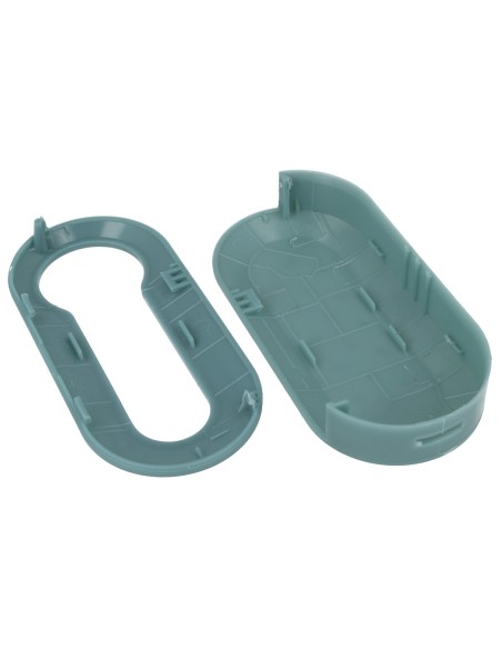 Guscio Cover In Plastica Colore Grigio Per Chiavi Telecomando Senza Lama Fiat Grande Punto Evo Panda Bravo Stilo 500L Lancia Y D