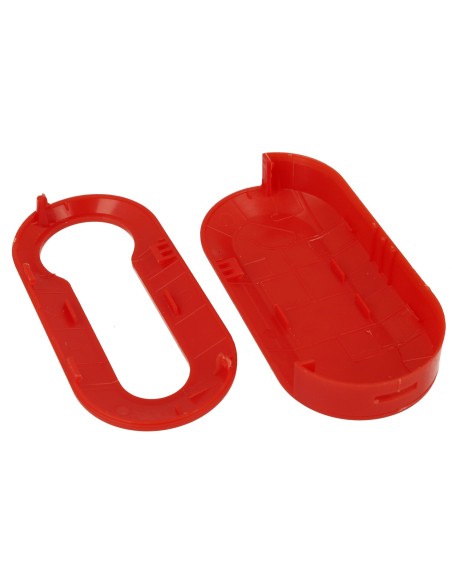 Guscio Cover In Plastica Colore Rosso Per Chiavi Telecomando Senza Lama Fiat Grande Punto Evo Panda Bravo Stilo 500L Lancia Y De