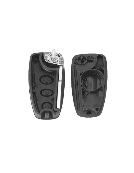 Guscio Chiave Telecomando con 3 Tasti Lama HU101 Senza Transponder Per Ford Focus Fiesta Kuga Ka Mondeo Fusion S-Max C-Max