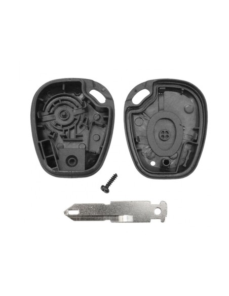 Guscio Chiave Telecomando 1 Tasto con Lama NE72 Batteria Su Circuito Senza Transponder Per Renault Clio Megane Laguna Espace