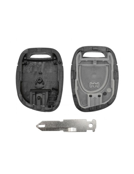 Guscio Chiave Telecomando 1 Tasto con Lama NE72 Batteria Su Circuito Senza Transponder Per Renault Clio Megane Laguna Espace