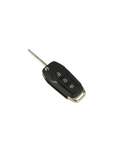 Guscio Chiave Telecomando con 3 Tasti Lama HU101 Senza Transponder Per Ford Focus Fiesta Kuga Ka Mondeo Fusion S-Max C-Max
