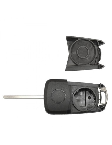 Guscio Chiave Telecomando 2 Tasti  con Lama HU100 Batteria In Custodia Senza Transponder Per Opel Corsa Astra Zafira Agila Tigra
