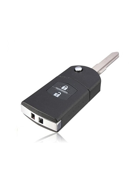 Guscio Chiave Telecomando 2 Tasti con Lama Batteria In Custodia Senza Transponder Per Mazda 2 3 5 6 BT50 CX-5 CX-7 CX-9 RX8